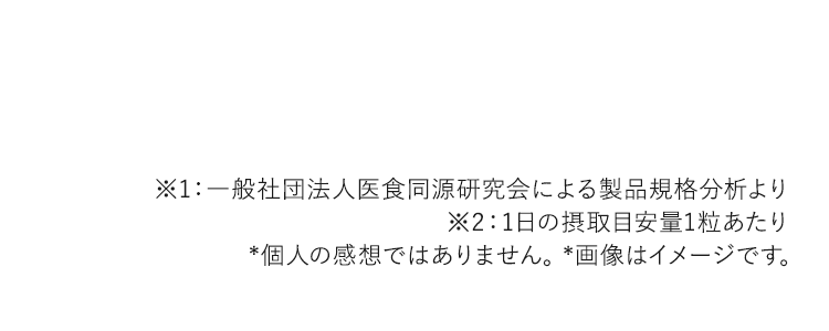 一般社団法人医食同源研究会による製品規格分析より